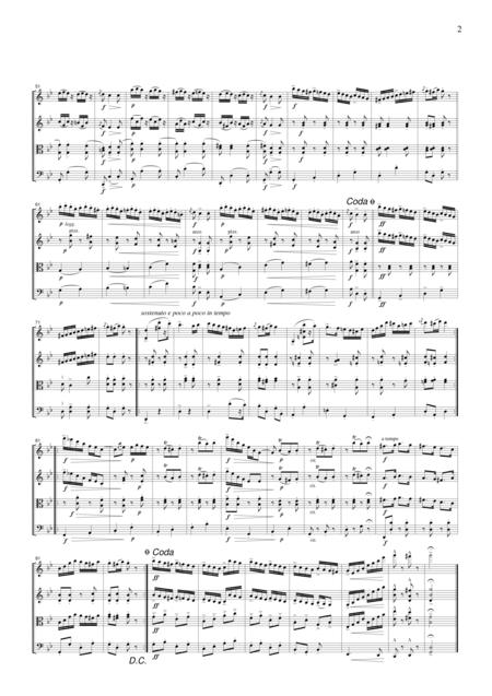 Brahms Hungarian Dance No 1 For String Quartet Cb302 Page 2