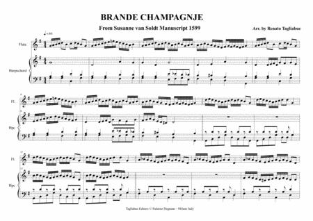 Brande Champagnje Anonimous 1599 Arr For Flute Or Any Instr N C And Harpschord Page 2