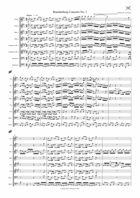 Brandenburg Concerto No 2 Arr Wind Octet Page 2