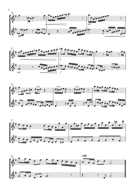 Brandenburg Concerto No 3 Flute Duet Page 2