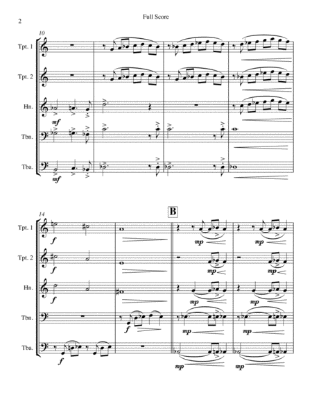 Brass Noir For Brass Quintet Page 2
