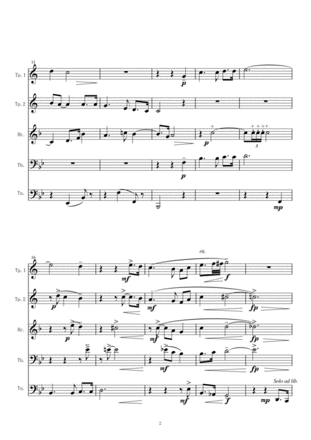 Brass Quintet Annie Laurie Page 2