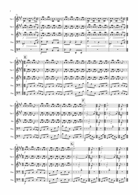 Brass Quintet No 2 Op 3 The Party Movement 1 Page 2