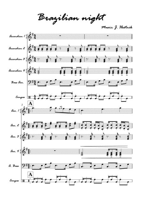 Brazilian Night Accordion Orchestra Page 2