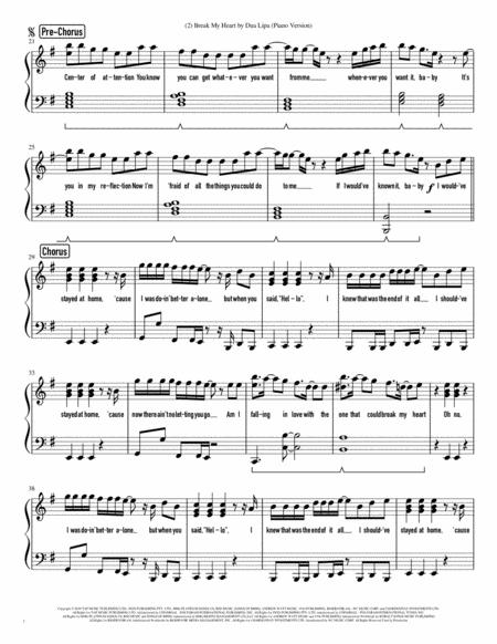 Break My Heart By Dua Lipa Piano Version Page 2