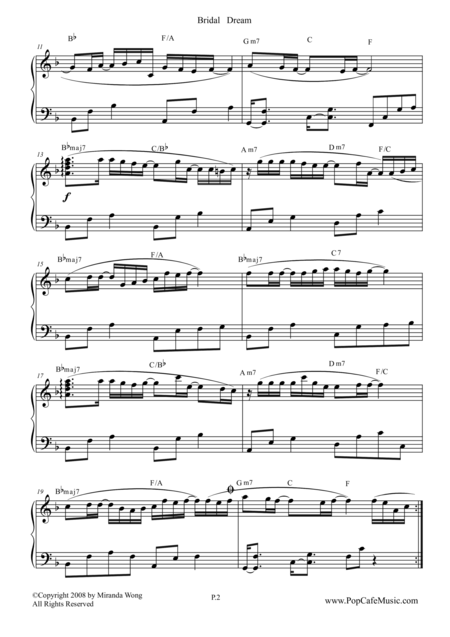 Bridal Dream Wedding Piano Music By Miranda Wong Page 2