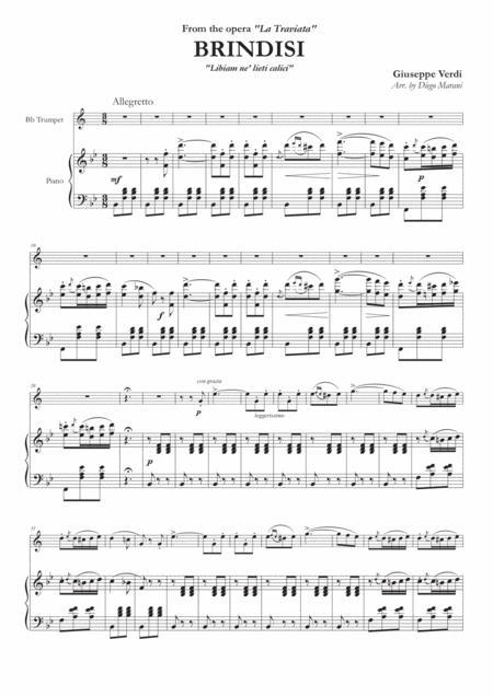 Brindisi From La Traviata For Trumpet And Piano Page 2