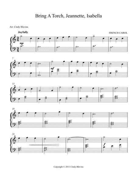 Bring A Torch Jeannette Isabella For Piano Solo From My Book Holiday Favorites For Piano Page 2