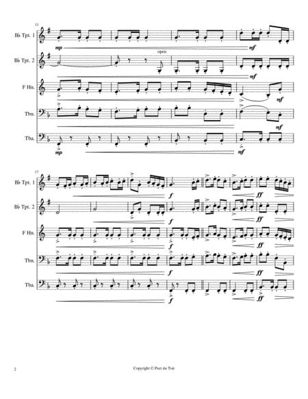 British Grenadiers March Trad Brass Quintet Page 2