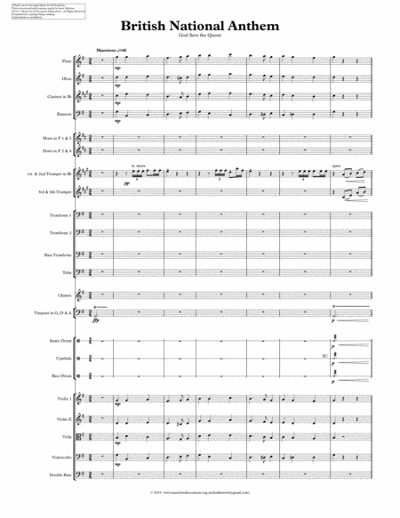 British National Anthem For Symphony Orchestra Page 2