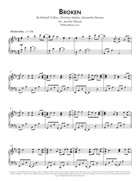 Broken Intermediate Piano Page 2