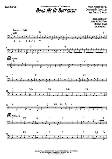 Build Me Up Buttercup Bass Guitar Page 2