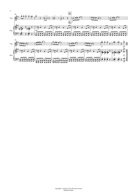 Burnies Blues For Violin And Piano Page 2