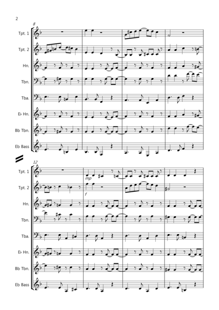 Burnies Bossa For Brass Quintet Page 2