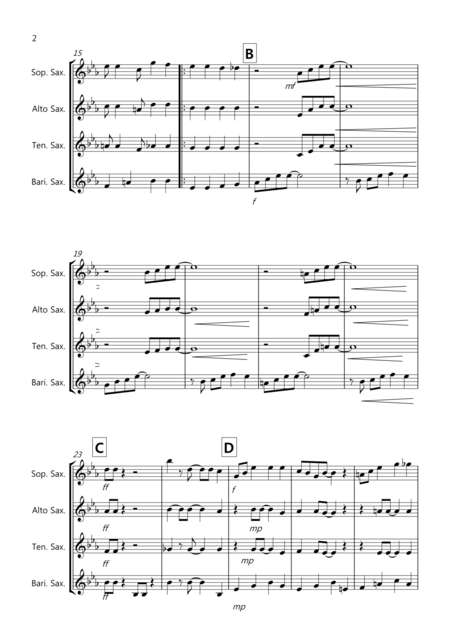 Burnies Ragtime For Saxophone Quartet Page 2