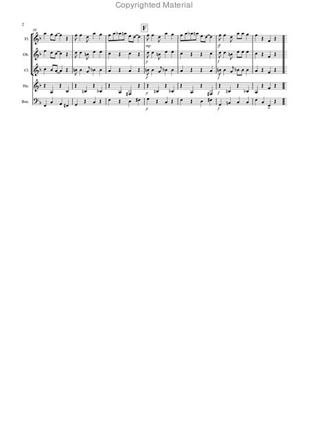 Burnies Ragtime For Wind Quintet Page 2