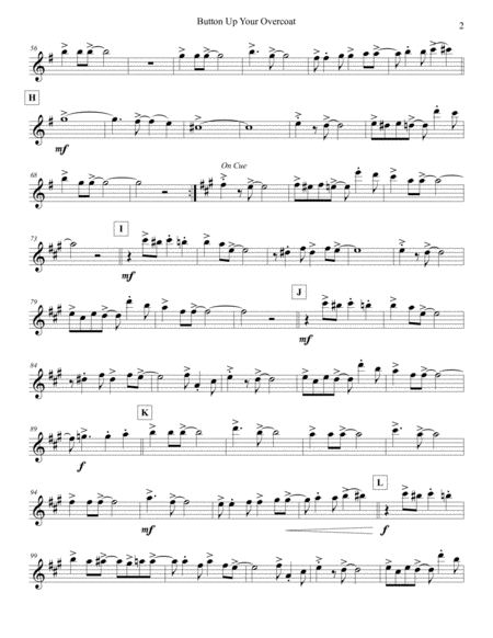 Button Up Your Overcoat Violin 2 Page 2