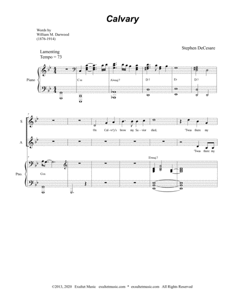 Calvary For Satb Page 2