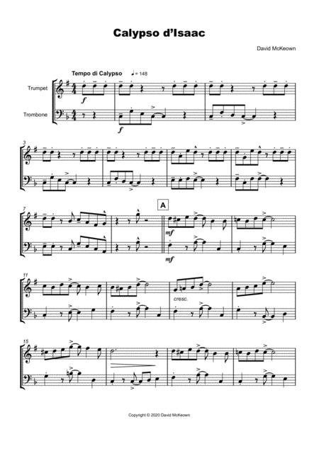 Calypso D Isaac For Trumpet And Trombone Duet Page 2