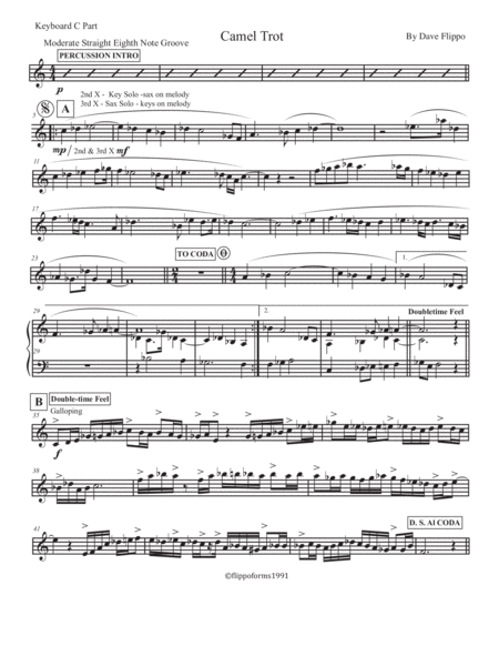 Camel Trot The Globaljazz Series Middle Eastern Latin Jazz Fusion Key Bb Bass Parts And Full Score Page 2