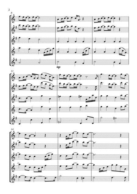 Can You Feel The Love Tonight For Saxophone Quartet Page 2