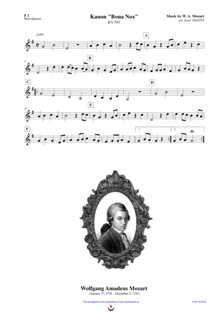 Canon Bona Nox Mozart Page 2