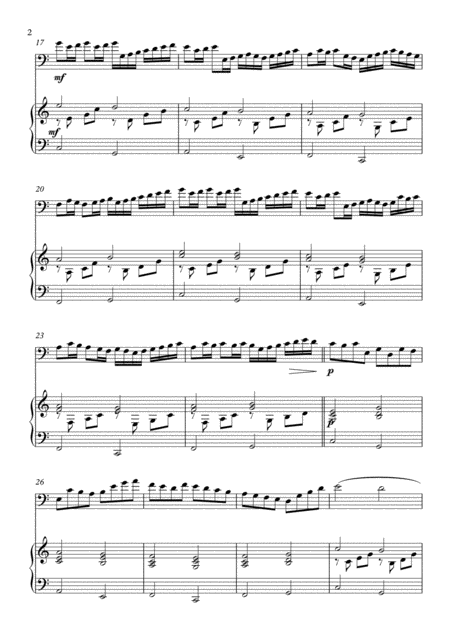 Canon In D Johann Pachelbel For Bassoon Piano Page 2