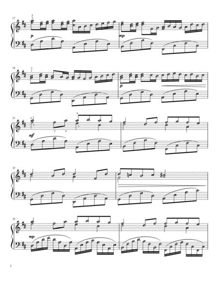 Canon In D Pachelbels With Note Names And Finger Numbers Intermediate Page 2