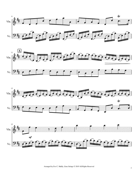 Canon In D Violin Cello Duet Page 2