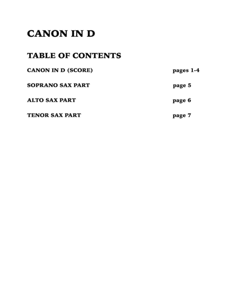 Canon In D Woodwind Trio For Soprano Sax Alto Sax And Tenor Sax Page 2