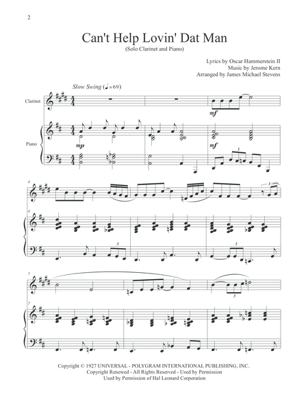 Cant Help Lovin Dat Man Solo Clarinet Page 2