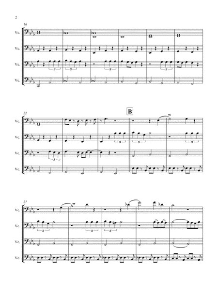 Cant Take My Eyes Off Of You Cello Quartet Page 2