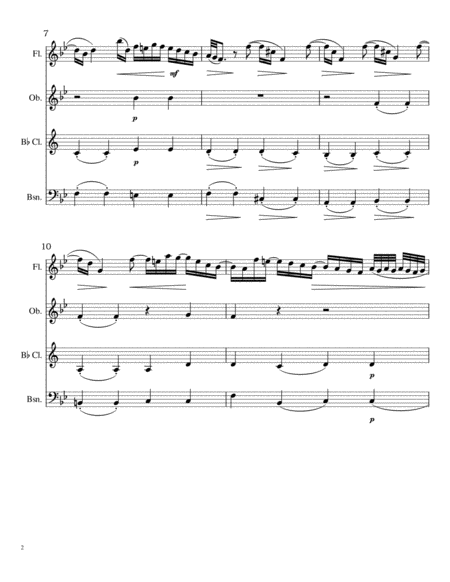 Cantabile K 208 For Woodwind Quartet Page 2