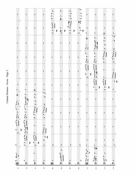 Cantate Domino For Trombone Or Low Brass Duodectet 12 Part Ensemble Page 2
