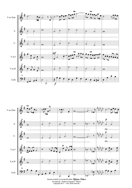 Canto D Autunno Song Of Autumn Tagliabue For Violin Solo String Orchestra And Female Choir Page 2