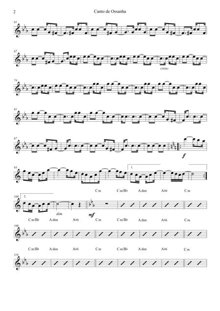 Canto De Ossanha Flute Page 2