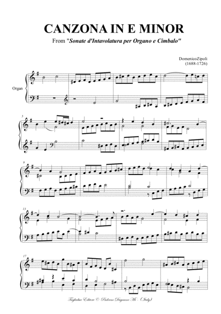 Canzona In E Minor D Zipoli Page 2