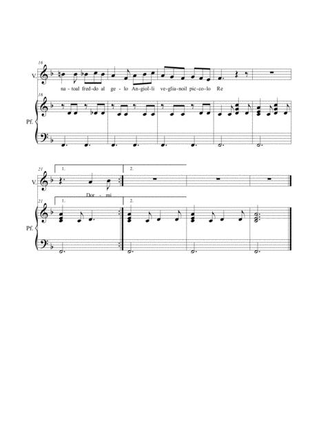 Canzone Di Natale Voice And Piano Page 2