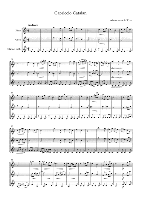 Capriccio Catalan Arr Flute Oboe And Clarinet Page 2