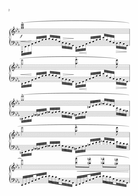 Capriccio In C Minor For Piano Solo Page 2