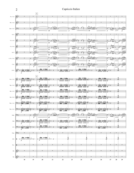 Capriccio Italien Transcribed For Concert Band Page 2