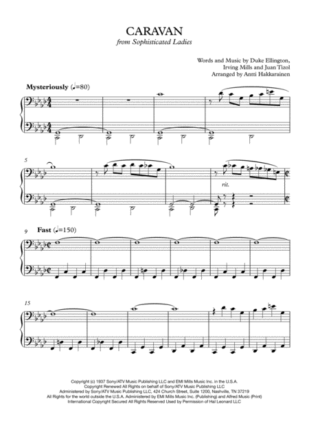 Caravan Piano Solo Page 2