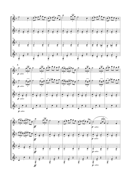 Carillon From L Arlesienne Suite No 1 For Clarinet Quartet Page 2