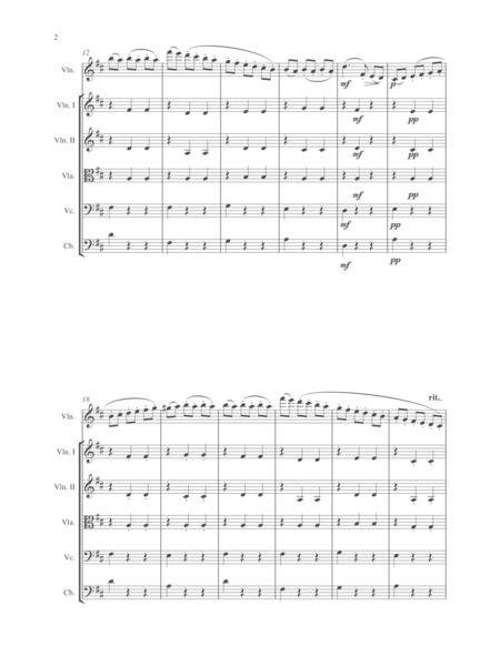 Carl Maria Von Webber Country Dance Lndlicher Tanz For Violin Solo And String Orchestra Page 2