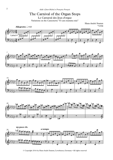 Carnival Of The Organ Stops For Organ Page 2