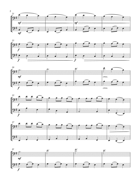 Carol Of The Bells Cello Duet Page 2