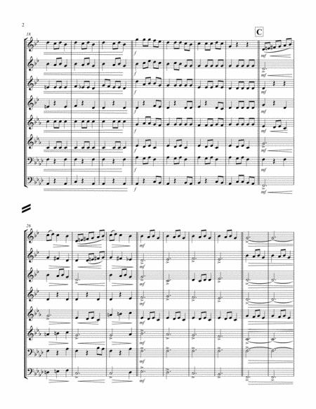 Carol Of The Bells F Min Brass Octet 4 Trp 2 Hrn 1 Trb 1 Tuba Page 2