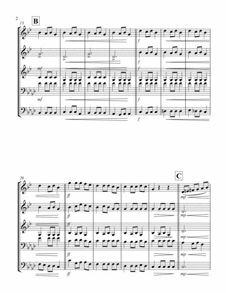 Carol Of The Bells F Min Brass Quintet 3 Trp 2 Trb Page 2