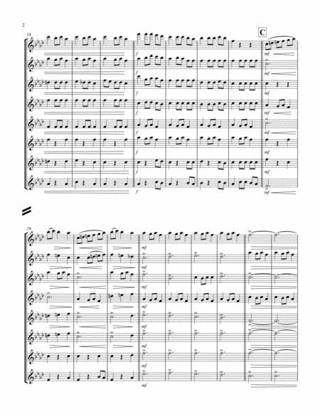 Carol Of The Bells F Min Flute Octet Page 2