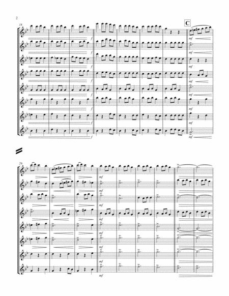 Carol Of The Bells F Min Tenor Saxophone Octet Page 2